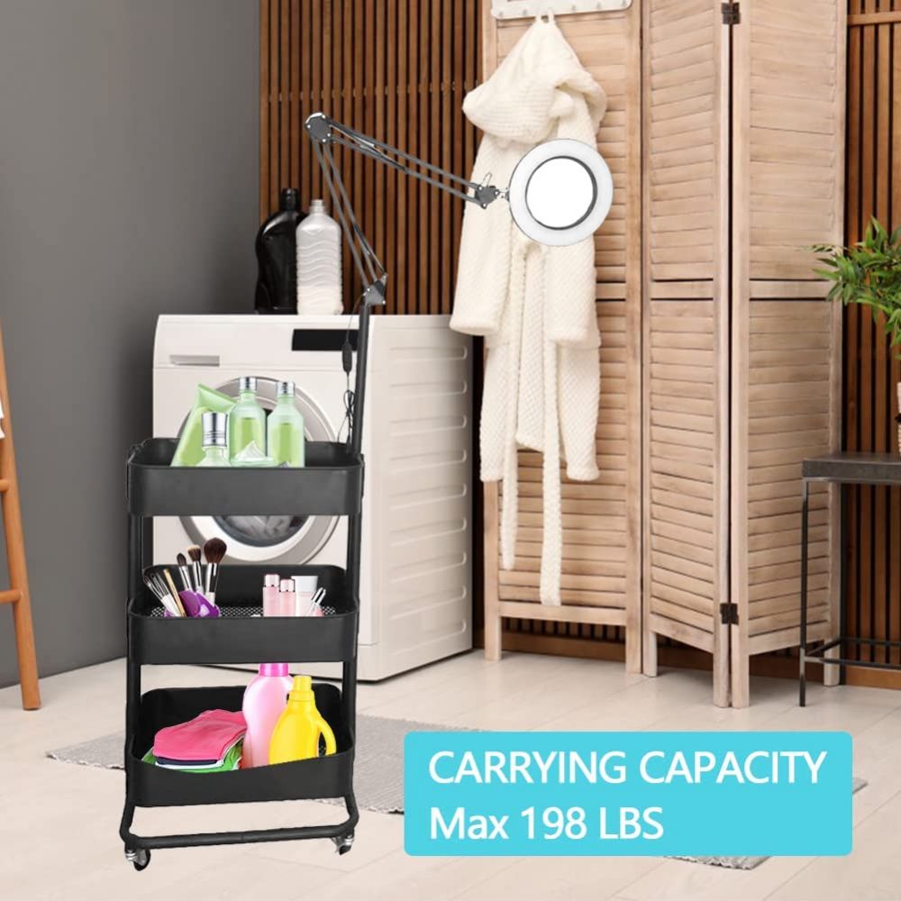 Stylish Makeup LED Light Salon Trolley 